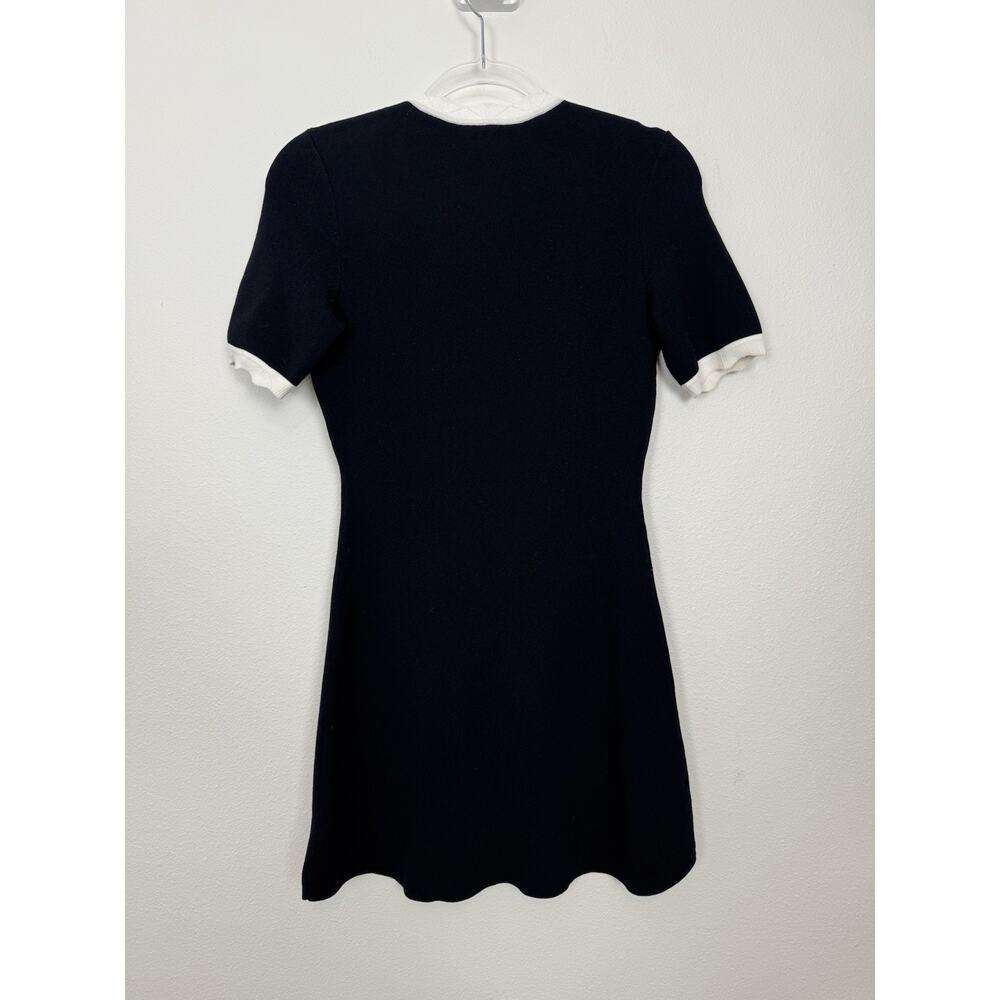 Maje Knit Dress Women’s XS 36 Modest Formal Contrast Trim - Picture 12 of 12